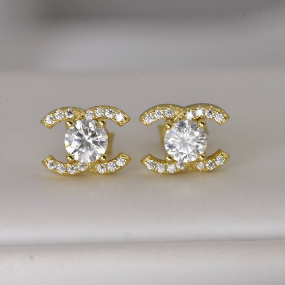 18k Certified 1.8 ct. t.w. Diamond Moissanite Earring NEW - Picture 2 of 5